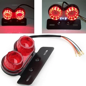 Luz trasera integrada para motocicleta doble señal de giro freno matrícula lámpara - Imagen 1 de 12