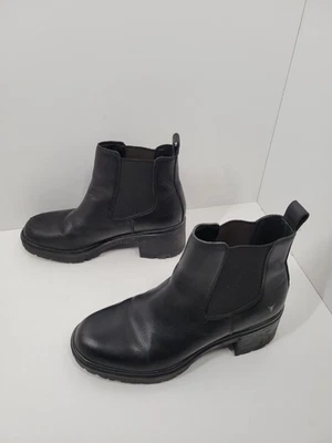 Botas de plataforma Windsor Smith Truth de cuero negro con tacón para mujer talla 8 Foto 1 de 4