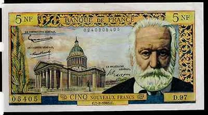 FRANCE - 5 NOUVEAUX ( NEW ) FRANCS - 1963 - P142 - AU - Picture 1 of 2