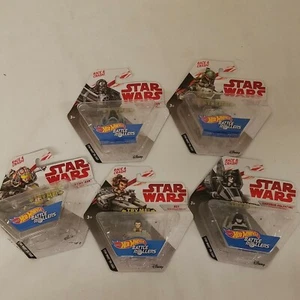 NIB 5 Star Wars Battle Rollers Race & Crash Hot Wheels Lot - Picture 1 of 6