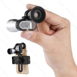 Mini telescopio monoculare da esterno 8x20 HD visione notturna zoom tascabile per caccia - Foto 1 di 9