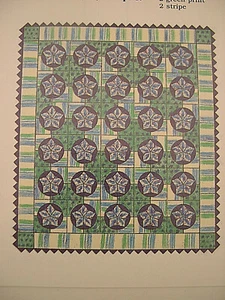 Kreis Stern Quilt Muster Spinnspulen mit ungeschnittenen Kunststoffschablonen - Bild 1 von 2