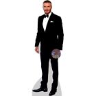 David Beckham (costume noir) découpe grandeur nature