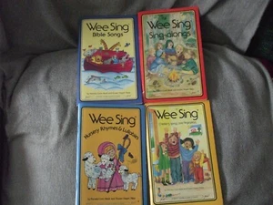 4 Kinder Wee Sing Books Lieder & Fingerspiel. Sing-alongs. Bibellieder & Krankenschwester - Bild 1 von 5