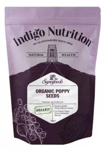 Indigo Herbs Organic Blue Poppy Seeds 250g - 1kg Free Shipping - Picture 1 of 7