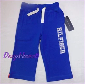 TOMMY HILIGER PANTALONI LUNGHI RAGAZZI SPORTIVI FELPA PISTA TG 2T 3T BLU NUOVI - Foto 1 di 2
