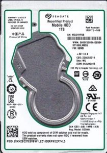 ST1000LM035 p/n: 1RK172-568 s/n: WGS f/w: SBM3 WU  2018 1TB 2.5" SATA 5915 - Picture 1 of 4