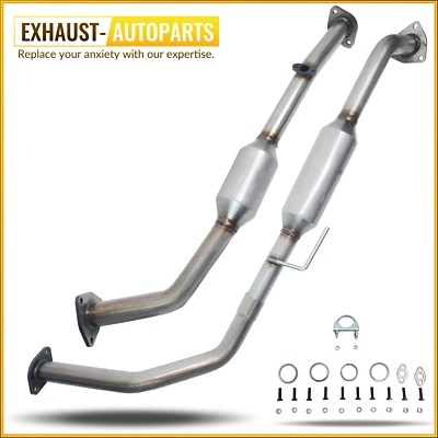 Left & Right Catalytic Converter For Toyota Sequoia 2001 - 2004 4.7l Highflow - Image 1 of 4