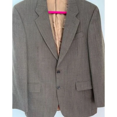 Kelly And Windsor Men's Blazer Two-Button Herringbone Pattern Jacket England 44 - Image 1 of 4