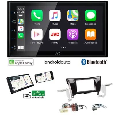 JVC 2-DIN Autoradio Apple CarPlay Android Auto für Nissan Qashqai II ab 2014 - Bild 1 von 4