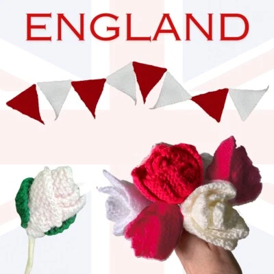 ROSE  & BUNTING  Set Of 2  knitting  patterns - Image 1 of 4