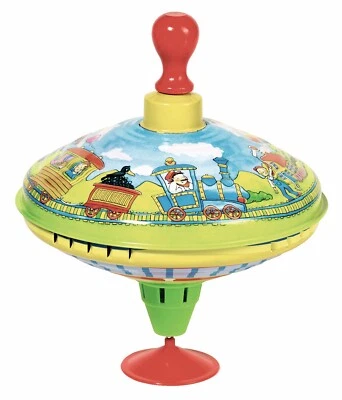 Brummkreisel ZUG Eisenbahn Metallkreisel Blechkreisel Summkreisel NEU - Bild 1 von 2