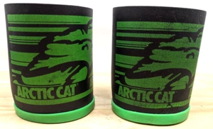 Vintage Arctic Cat black and green can coozies pair - Picture 1 of 7