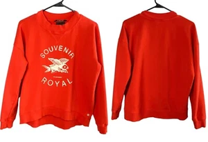 SCOTCH & SODA Women Souvenir Royal Sweatshirt Sz XS Orange Pullover Graphics - Picture 1 of 13