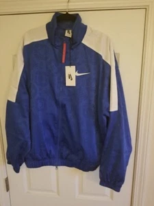 Nike X Clot Mens Blue Tracksuit Jacket Large Full Zip RARE - Picture 1 of 8