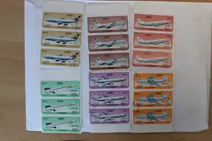 Cambodia Kampuchea 1986 Aircraft cancelled stamps SG 771 - 776 - Picture 1 of 2