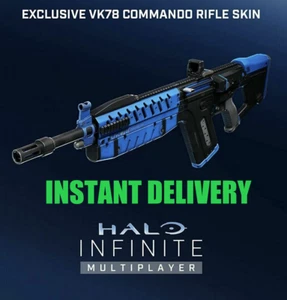 VK78 Commando Rifle Weapon Blue Coating Halo Infinite DLC Zeta Sky Code INSTANT - Picture 1 of 1