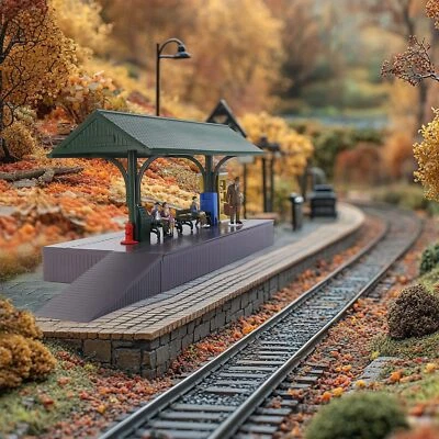Evemodel O Scale Model Trains Station Platform for Model Railroad ZTO01 - Image 1 of 4