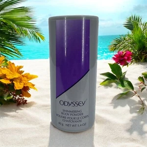 Vintage Avon Odyssey Shimmering Body Powder 1,4oz / 40g Mostly Full - Bild 1 von 3