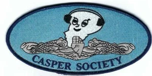Casper Society U-Boote - c7475 - 6 x 3 Zoll voll bestickt.- Groton CT - Bild 1 von 1