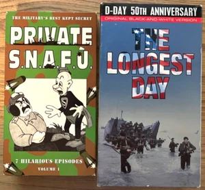 Private S.N.A.F.U. Vol. 1 VHS 1992 Classic Animation & VHS D-Day 50th Anniv WWII - Picture 1 of 10