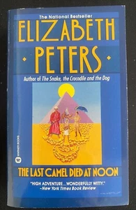 THE LAST CAMEL DIED AT NOON Elizabeth Peters 1991 Paperback Warner Books VG - Picture 1 of 5
