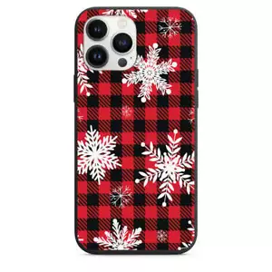 Funda de teléfono con diseño a cuadros rojos y negros para iPhone 7 8 X XS XR SE 11 - Imagen 1 de 31