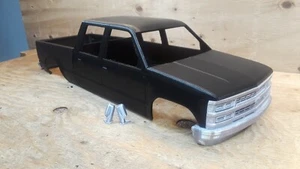 3D Printed RC CAR 90s CHEVY Truck 4 Door Crew Cab & Bed 1/10 Body Fits CEN F250 - Picture 1 of 10