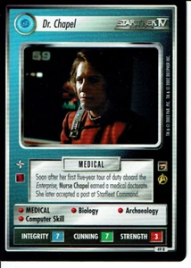 STAR TREK CCG THE MOTION PICTURES RARE CARD DR. CHAPEL - Picture 1 of 1