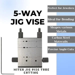 5-Way Miter Tubing Jig Saw Vise for Precise Shaping Cutting Vise 45° 60°& 90° - Picture 1 of 6