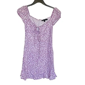 Motel Womens Dress Size XXS Purple Floral Bohemian Cottagecore Coastal Cowgirl - Picture 1 of 10