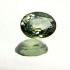 Sapphire Gemstone / Safir - oval faceted green 8x6mm (1732)