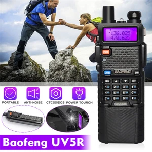  Radioaficionado de alta potencia UV-5R Radio portátil de 2 vías Walkie Talkies Micrófono - Imagen 1 de 12