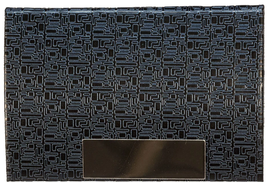 Tarjetero Bolsillo Metal Identificación Cuero Acero Inoxidable Estuche Tarjeta de Crédito Foto 1 de 2