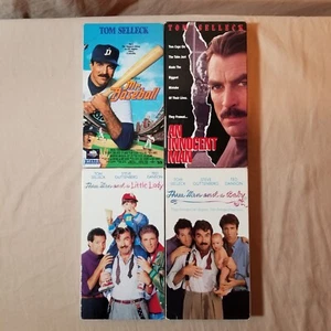 Tom Selleck 4 VHS Video Lot Mr. Baseball An Innocent Man Three Men And A Baby & - Picture 1 of 12