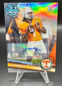 2023 Bowman Chrome University Joe Milton RC Refractor 1st Auto #148 SP /499 - Picture 1 of 2