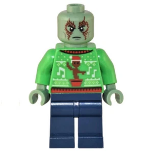 new LEGO Guardians of the Galaxy 76231 Minifig - Drax in holiday sweater - Picture 1 of 1