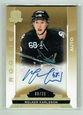 14-15 UD Upper Deck The Cup  Melker Karlsson  /25  Gold Spectrum  Rookie  Auto
