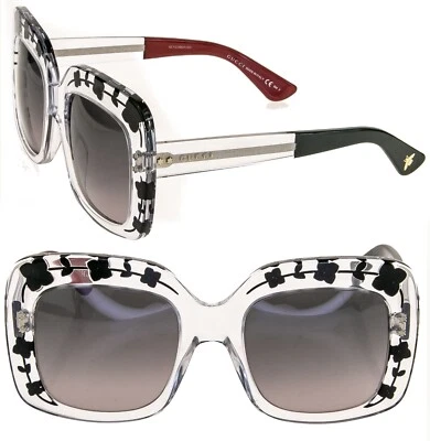 Gafas de sol asimétricas cuadradas de gran tamaño cristal negro GUCCI FLOWER 3863 GG3863S Foto 1 de 4