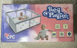 Baby Playpen with Mat, Play Yard Fenced With Area Anti-Slip Base. - Picture 1 of 5