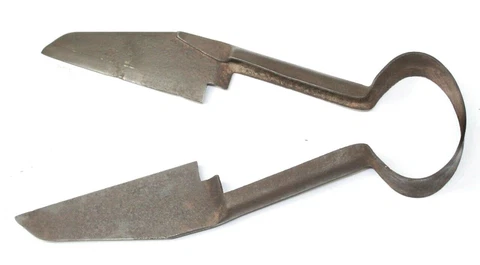 Vintage Garden Tool: 9 1/2" Unbranded Sheep Shears / Rustic Farm  Display Item Cover