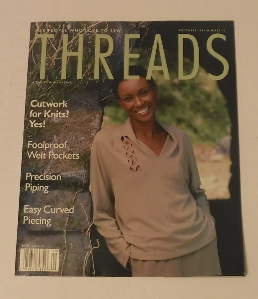 Threads Magazine August/September 1997 Cutwork for Knits? Yes! - Image 1 of 1