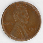 Au 1911 S Lincoln Wheat Cent
