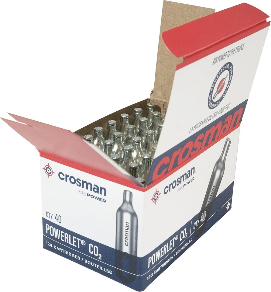 Crosman 12-Gram CO2 Powerlet Cartridges for Use with Air Rifles and Air Pistols - Image 1 of 1