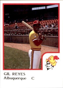 1986 Albuquerque Dukes ProCards 20 Gil Reyes Dominican Republic DR Baseball Card