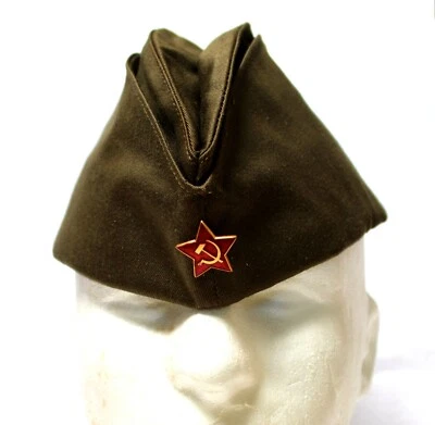 De colección 1981 Ejército Soviético Soldado Servicio Sombrero Pilotka Tipo 2 Ucrania, URSS #144 Foto 1 de 4