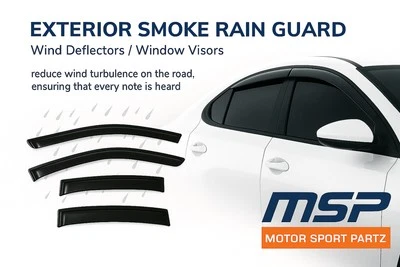 4 piezas Visera Protectores de lluvia Deflector de viento Mitsubishi Outlander 2003-2005 2006 03-06 Foto 1 de 4