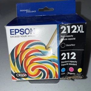 Epson T212XL-BCS Tintenpatrone Schwarz Cyan Magenta Gelb # 212XL 212 3/2027 - Bild 1 von 4