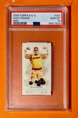 HULK HOGAN RC PSA 10 2006 Topps A&G MINI His First Allen & Ginter Rookie POP30! - Image 1 of 2
