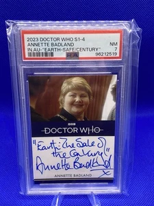 2023 Doctor Who S1-4 Annette Badland Autograph Inscription Card PSA Graded 7 NM - Picture 1 of 2